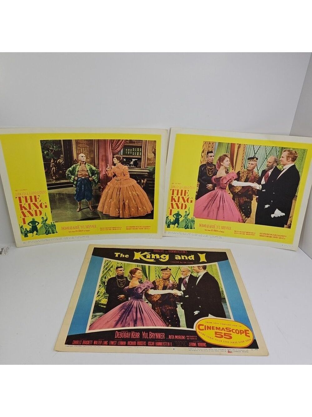 The Kind And I Lobby Cards 1956 1965 Deborah Kerr Yul Brynner Rita Moreno 3pcs